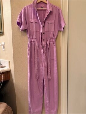 Universal Thread Lavender Short-Sleeve Utility Jumpsuit (like Barbie!)